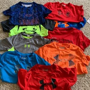 4T Under Armour Shirts- 9 in total